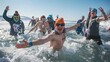 © Chayna - Take part in the exhilarating tradition of the polar plunge, where participants brave icy waters for charity