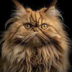 Wall Mural - The Persian cat, also known as the Persian longhair, is a long-haired breed of cat characterized by a round face and short muzzle