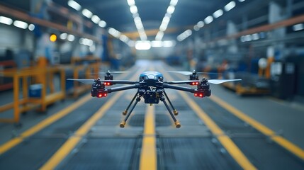 Poster - Efficient Industrial Drone Fleet Performing Facility Inspections with Advanced Sensors and