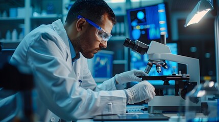 Poster - Engineers Conducting Control Tests on High Tech Electronics in Laboratory Setting