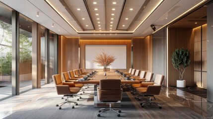 Wall Mural - Modern Corporate Meeting Room