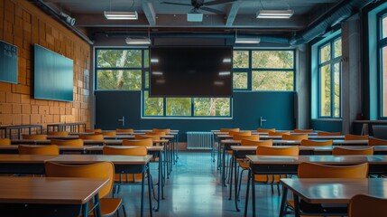 Sticker - Modern Classroom Interior