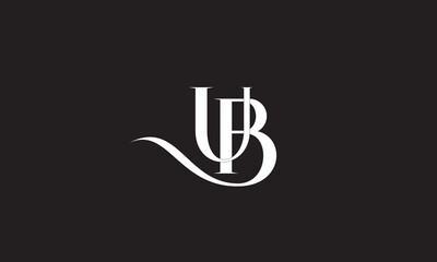 UB, BU , B , U, Abstract Letters Logo Monogram