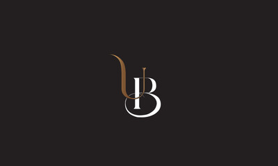  UB, BU , B , U, Abstract Letters Logo Monogram