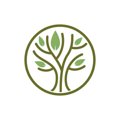 Sticker - family tree logo icon