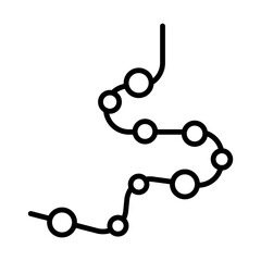 Poster - Beads line icon