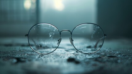 high-resolution, ultra-realistic, 4K, cinematic image of a glasses 