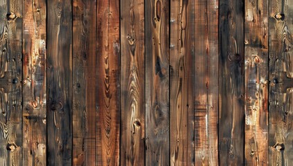 Poster - Wood surface with natural patterns and brown wood texture background