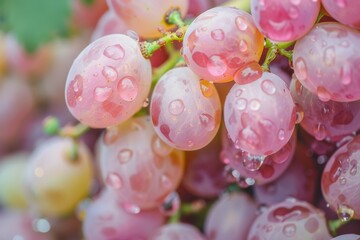 Wall Mural - Pink Muscat Grape background