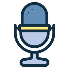 Poster - microphone radio podcast icon