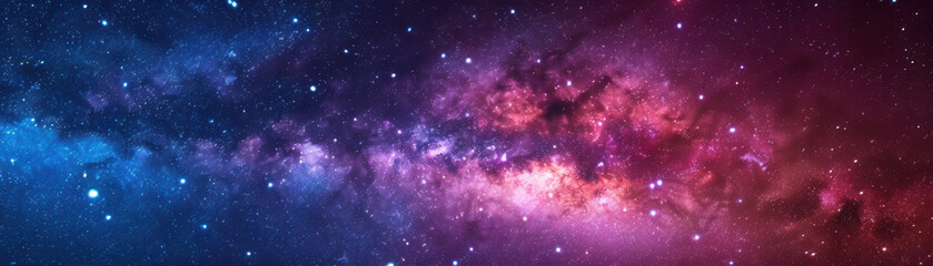Wall Mural - stunning view of the milky way galaxy, filled with vibrant stars and cosmic colors, showcasing the a