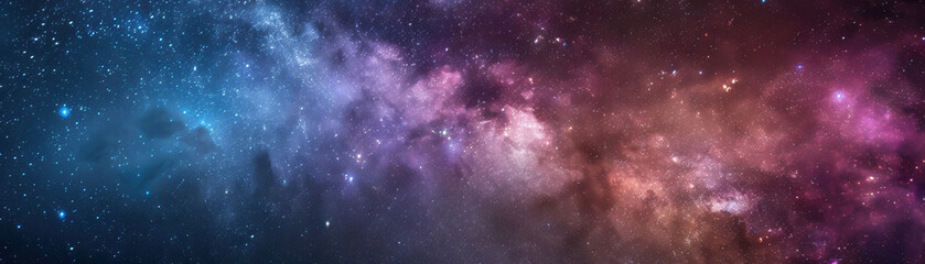 Wall Mural - stunning view of a colorful galaxy in outer space, highlighting the beauty and vastness of the unive