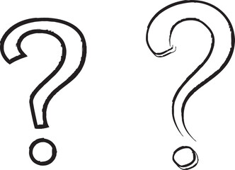 Leinwandbilder - A question mark in one continuous line. A line drawing of a Help sign. An outline of a question mark in one line.