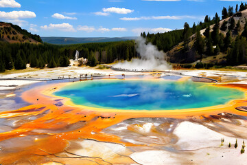 Wall Mural - grand prismatic spring park