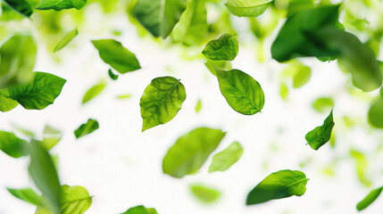 PNG Image of Flaying leaf