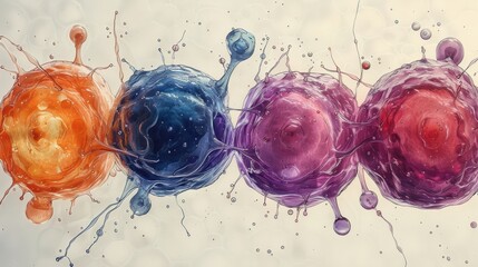 phase of cell division It shows that the cell divides to form 2 cells.