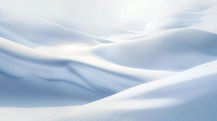 Poster - Abstract Snowy Landscape.