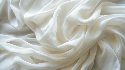 Wall Mural - White Fabric Drape.