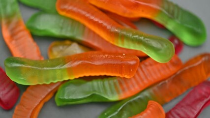 Sticker - colored gummy worms