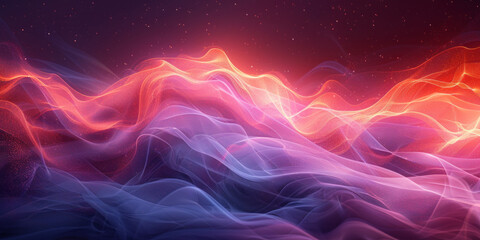 Fototapete - Energy Light Lines Flow.generative ai