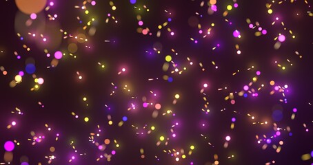 Poster - Flying inside digital data tunnel. Futuristic abstract background with neon rays