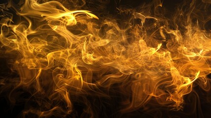 Wall Mural - Abstract Golden Smoke Background.