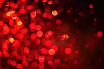 Wall Mural - Abstract Red Bokeh Background