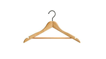 Wall Mural - wooden hanger isolated on transparent background