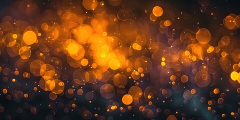 Wall Mural - Abstract Golden Bokeh Background