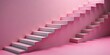 © wasan - Abstract geometric pattern of pink stairs with an intriguing step sequence, design, geometric, step, abstract, pink
