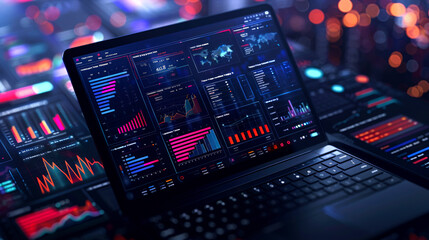 background digital isometric of UI UX