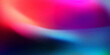 © Grainy background - Ziarniste gradientowe tło w kolorach różowy, niebieski szum tekstura na tapecie. Szablon baneru lub plakatu w stylu graficznym retro. Światła ledowe holo bokeh na projekcie okładki