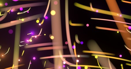 Poster - light wave background, 3d Rendering, Abstract Background