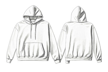 Wall Mural - Blank Hoodie Mockup