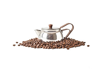 Wall Mural - Coffee Pot and Coffee Beans