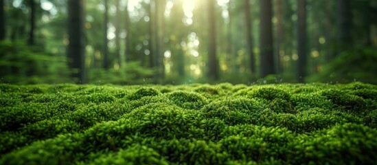 Sticker - Sunlight Filtering Through a Forest Canopy