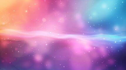 Wall Mural - A vibrant and colorful abstract background with a gradient and sparkly effects, perfect for modern designs.