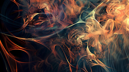 Wall Mural - Ethereal Flame Symphony