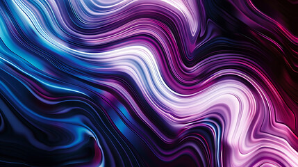 Wall Mural - Neon Purple Wave Symphony