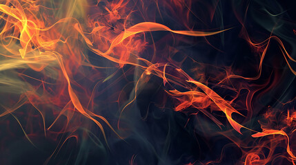 Wall Mural - inferno fire dance abstract wallpaper illustration