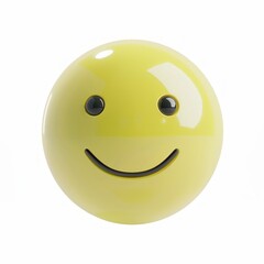 Poster - A yellow smiley face is shown on a white background