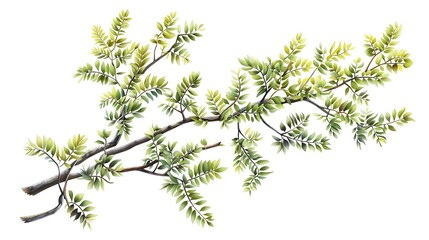 Wall Mural - Green Branch with Leaves