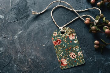 Poster - A floral design hanging from a string, often used in weddings or special events