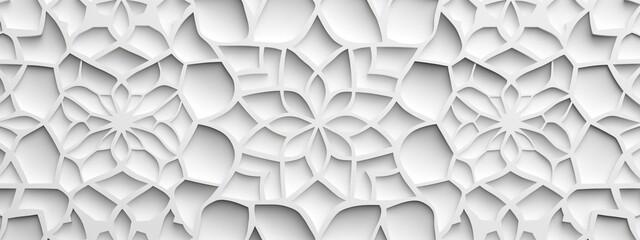 Aufkleber - an abstract image featuring intricate and symmetrical geometric patterns on a white background, crea