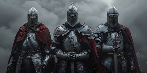 Knights of the apocalyptic medieval horror