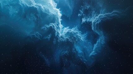 Wall Mural - Abstract Background. 3D Render of Starry Cosmic Atmosphere in Celestial Space