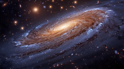 Vibrant high resolution stock photo of the expansive galaxy universe for impactful visuals, banner