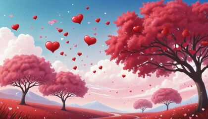 Wall Mural - Love in the Sky