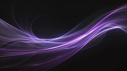 Wall Mural - Abstract Purple Flowing Lines