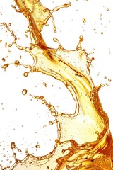 Poster - A close-up view of a bottle with a small splash of liquid inside, ideal for use in educational or commercial contexts